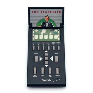 Pro Blackjack Handheld Electronic Game 1991 Saitek Vintage